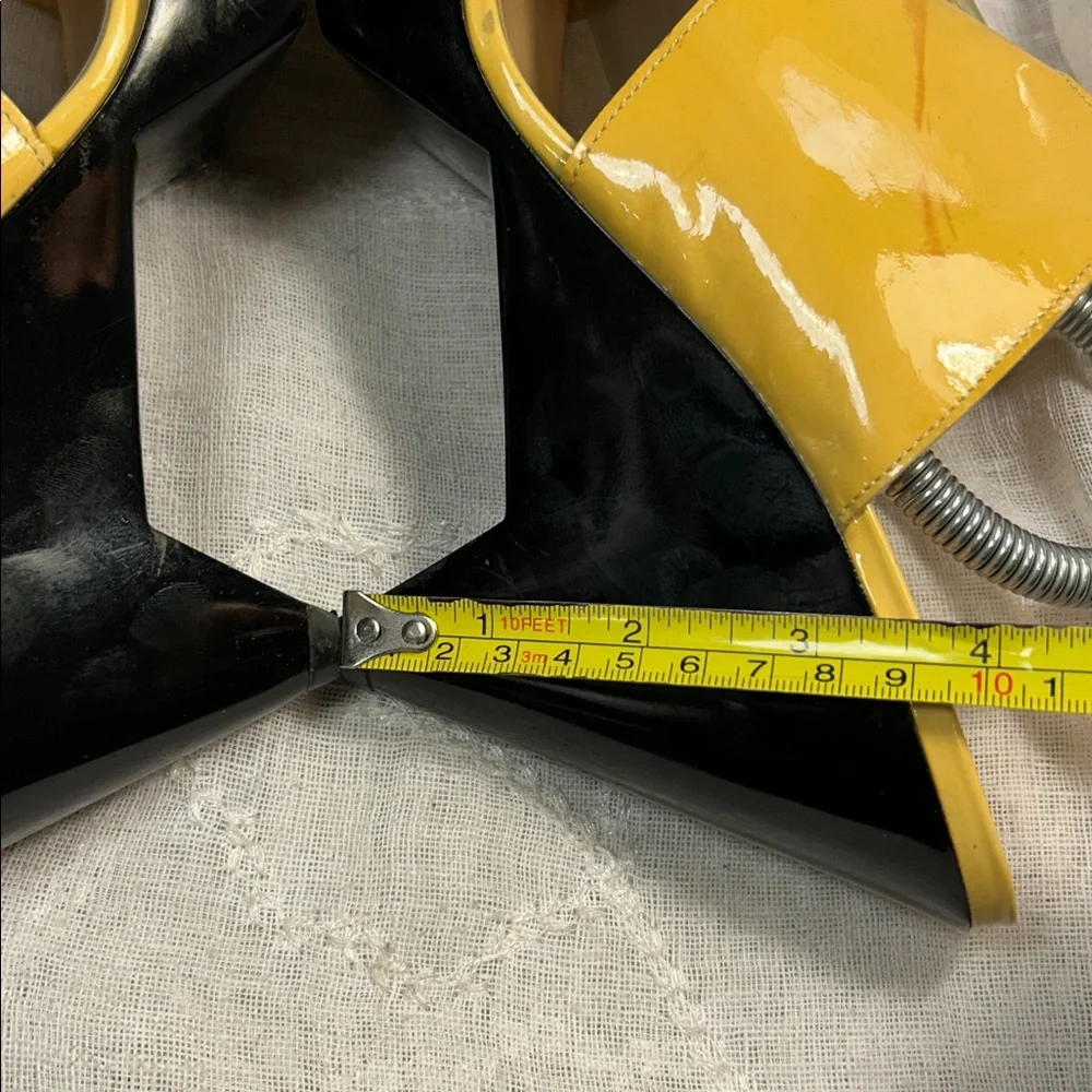 Robert Clergerie made in France leather slide in wedges with embellishments